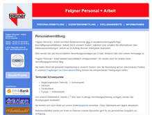 Tablet Screenshot of felgner-personal.de